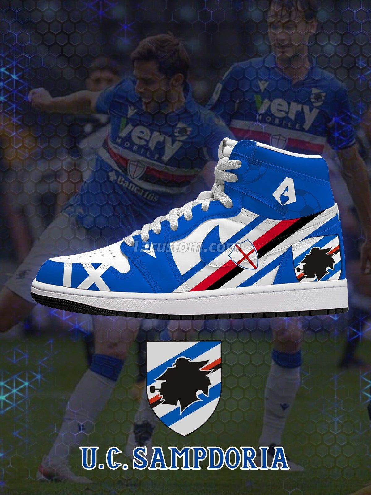 AJ1 H 桑普多利亞客製化 高幫-頂級 運動鞋-V1款 主圖