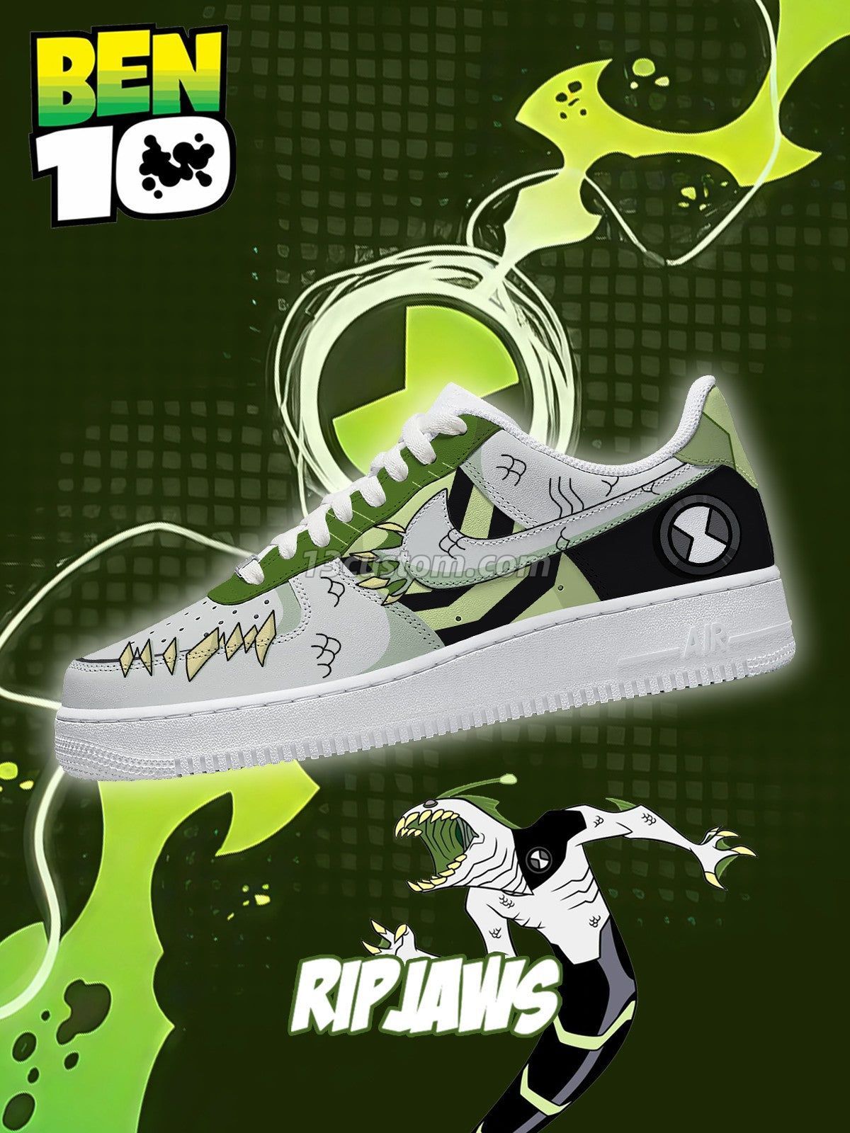AF1 少年駭客-大鋼牙 V1 客製化運動鞋