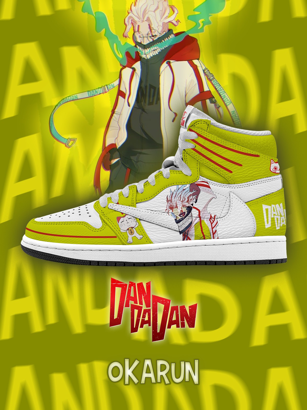 Okarun V.3 Custom TS High Sneakers - 13custom