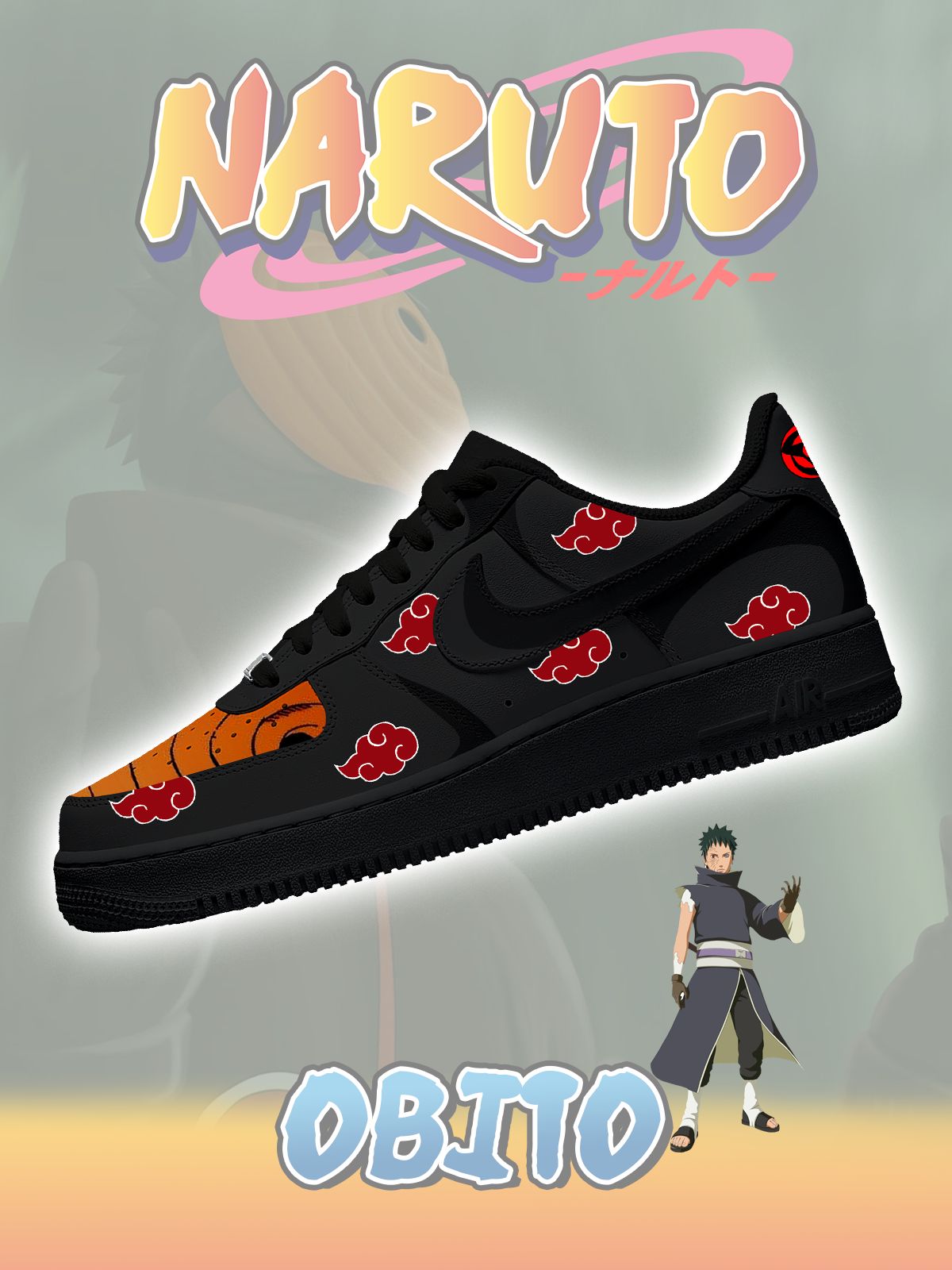 Akatsuki Obito No.1 Custom Sneakers