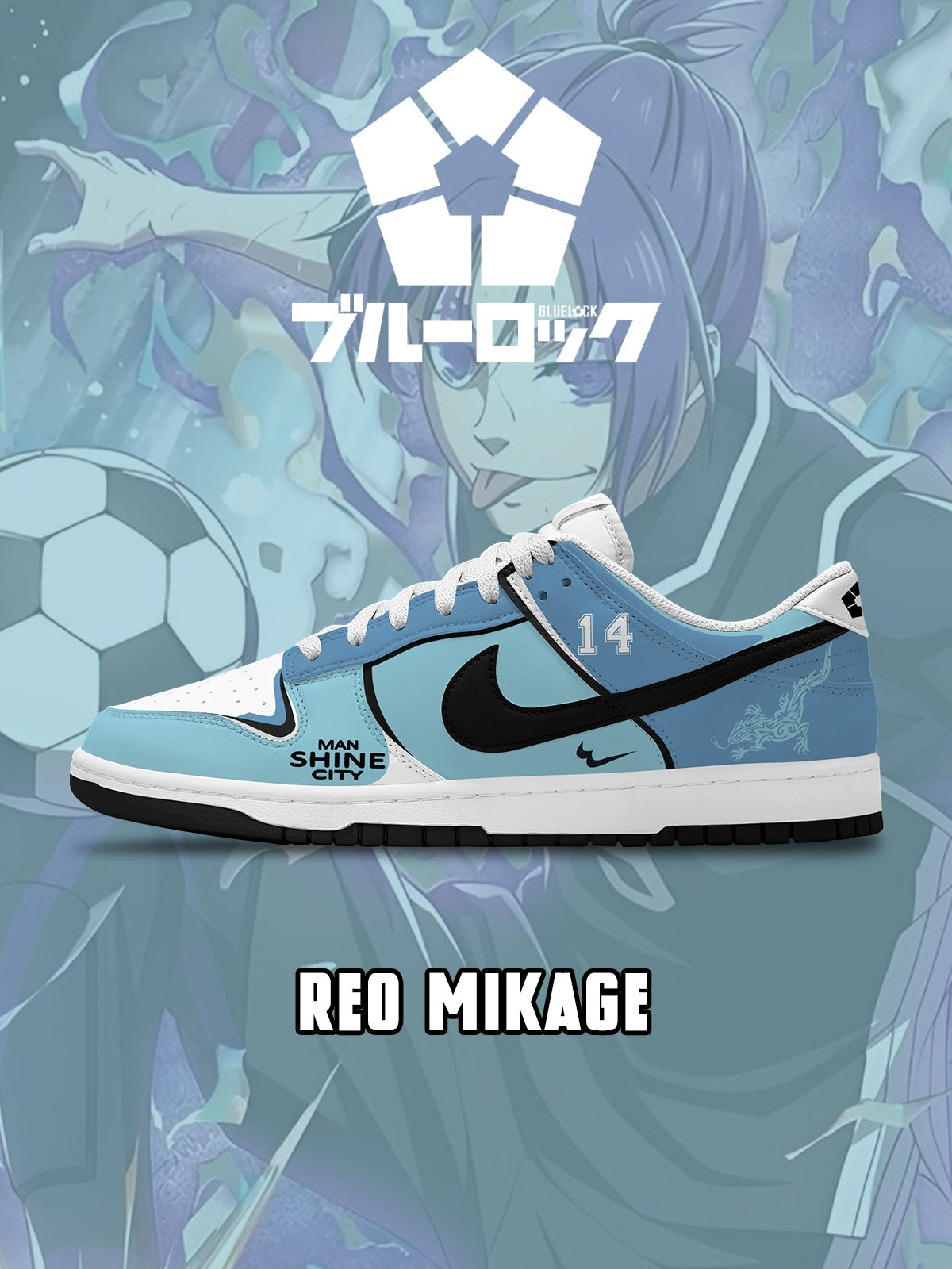 Reo Mikage V.2 Custom Court-Low Sneakers