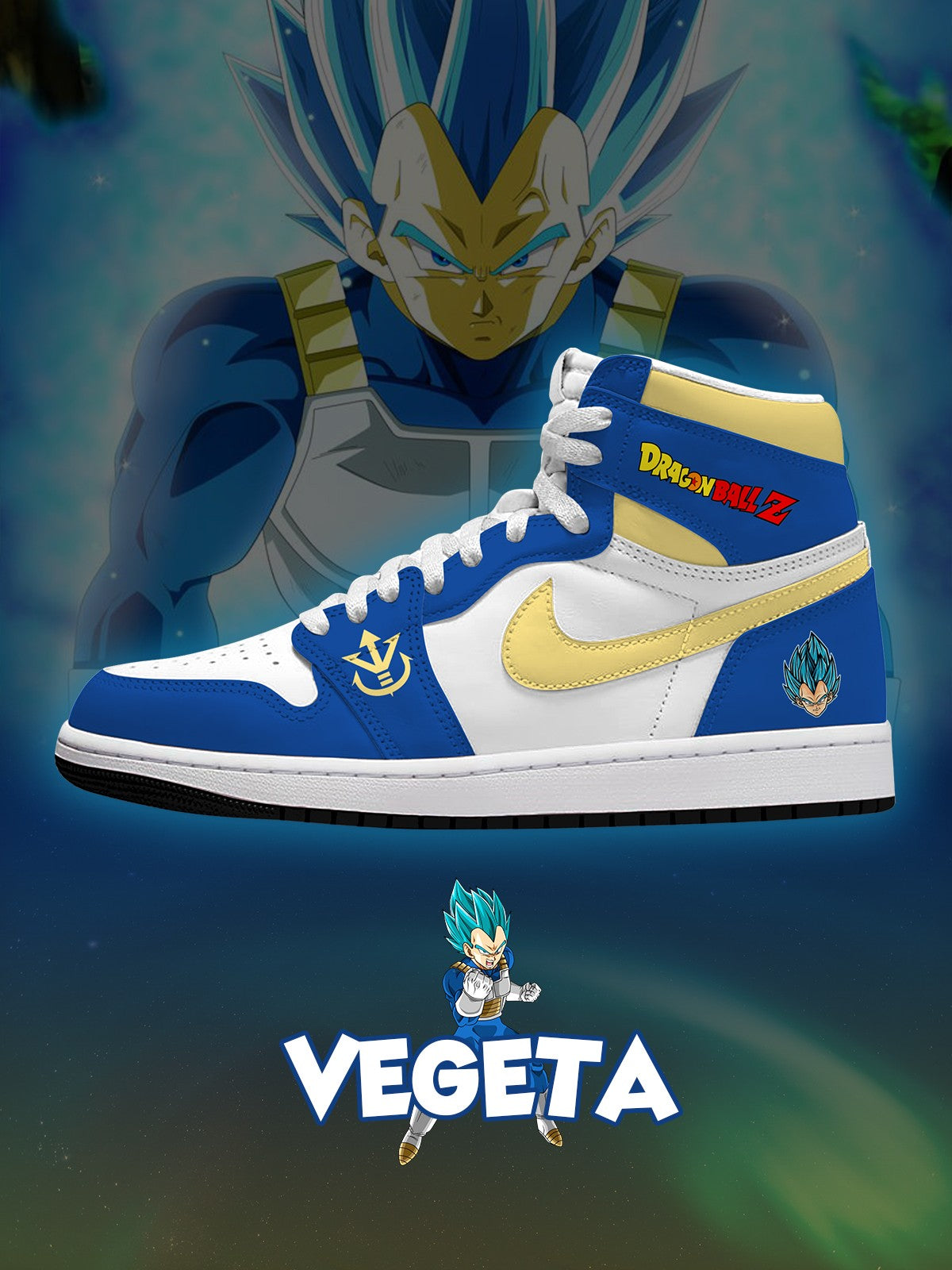 Vegeta V.1 Custom High-Top Sneakers