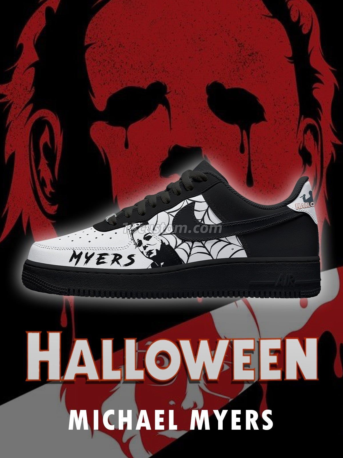 AF1 Serie de terror: Michael Myers V3 - Zapatillas deportivas personalizadas Imagen principal del producto