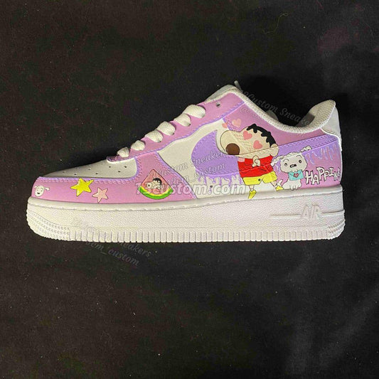 0531-Crayon Shinchan blaulila Mandarinenten-Schuhe