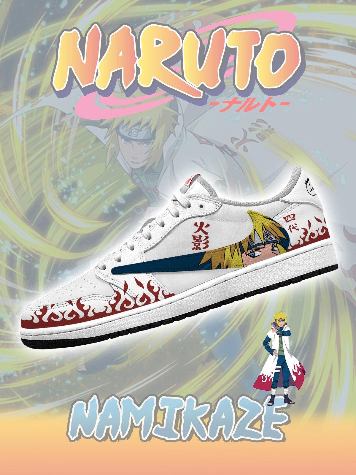 Namikaze Minato V.1 Custom TS Low Sneakers