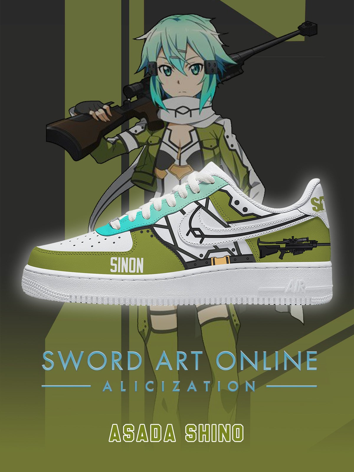 Asada Shino V.1 Custom Sneakers - 13custom