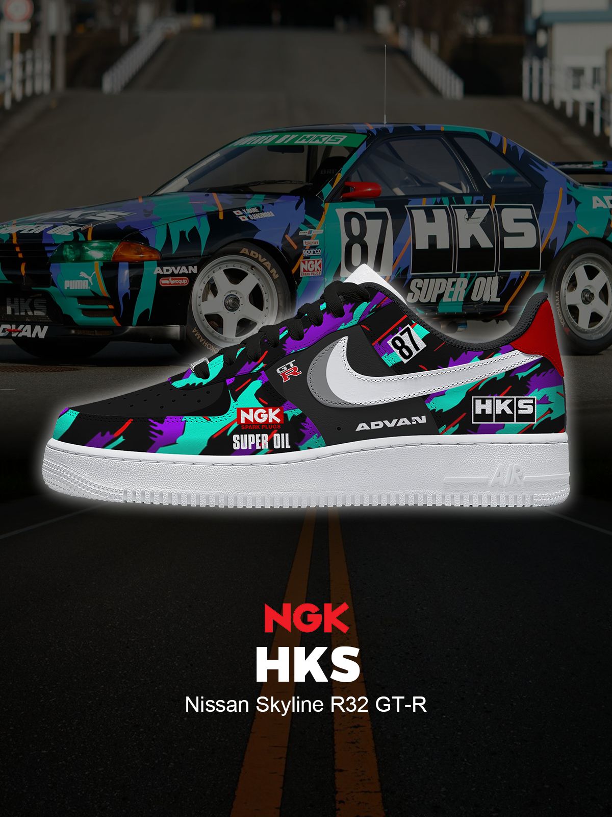 Skyline R32 GT-R Custom Sneakers