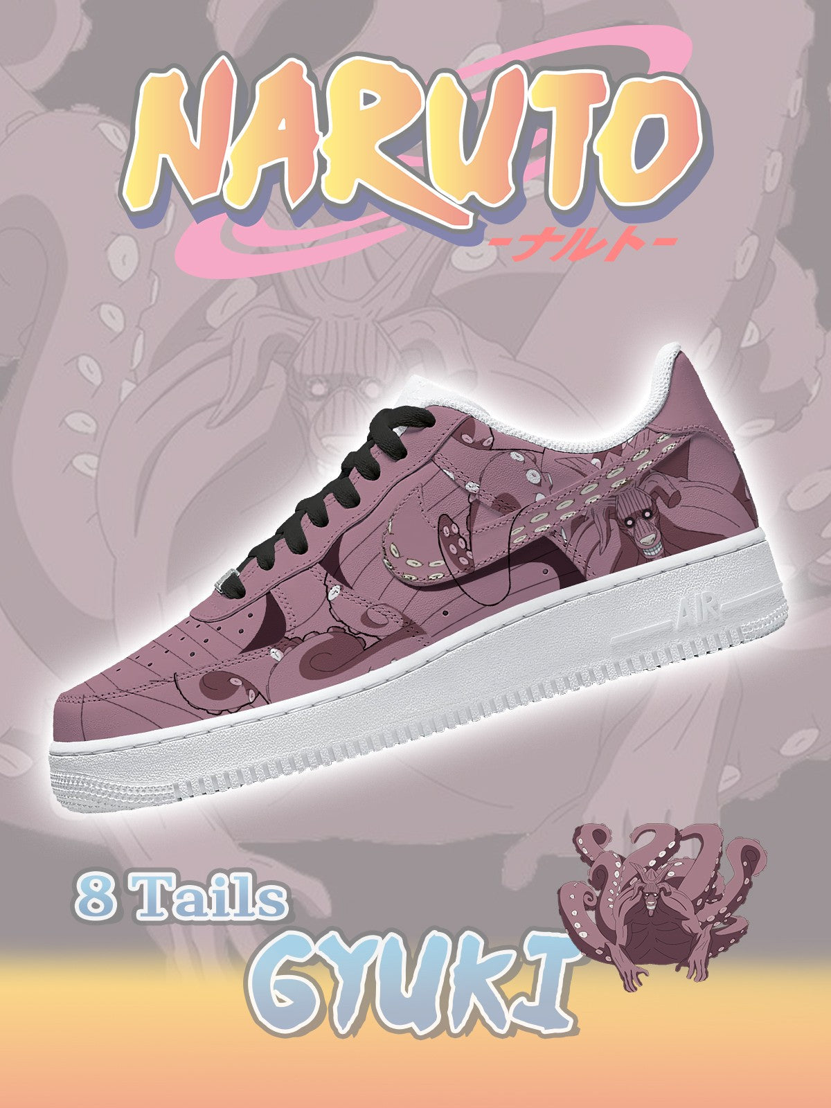 Eight-Tails Gyuki Custom Sneakers
