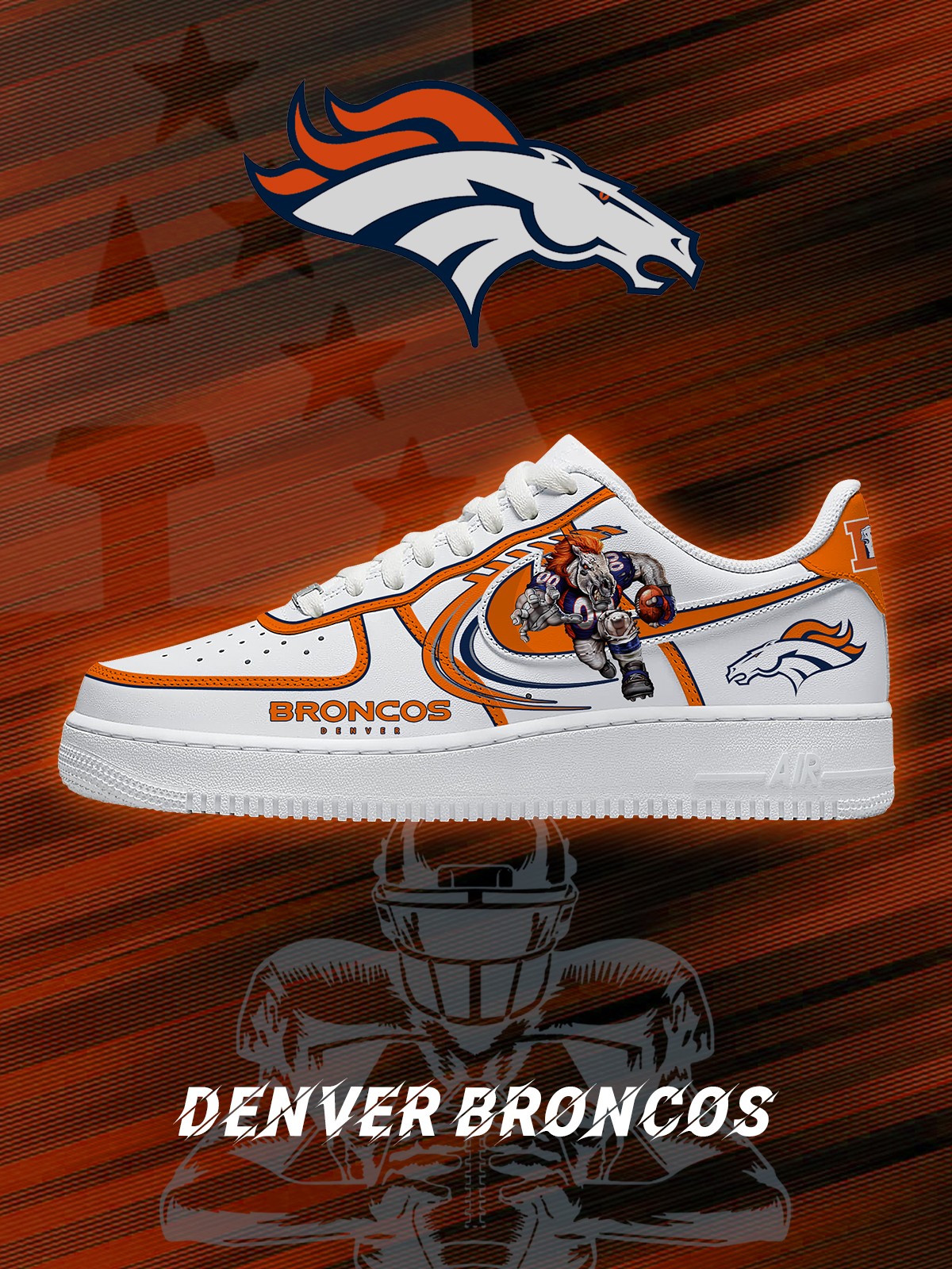 Denver Football V.2 Custom Sneakers
