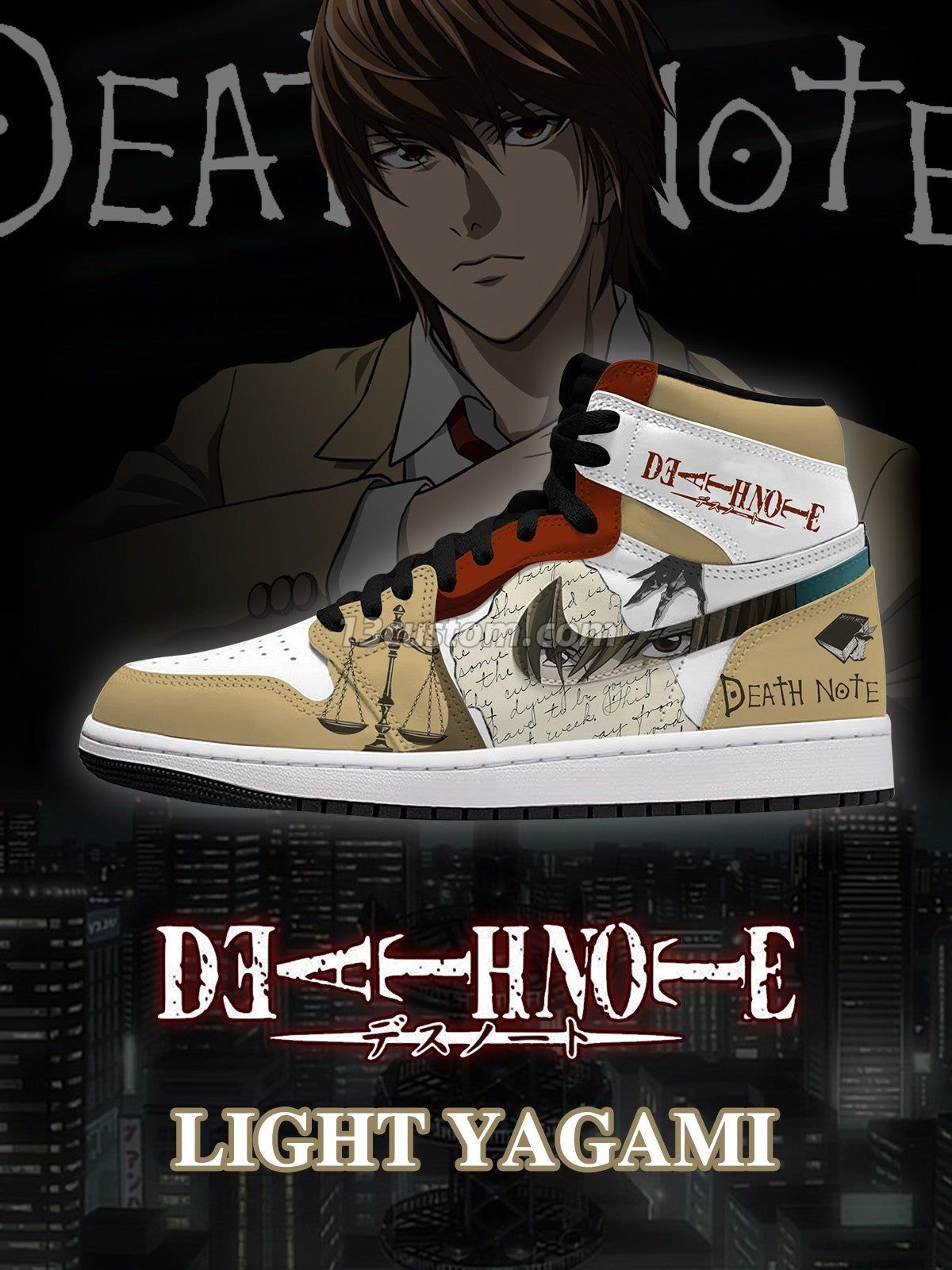 AJ1 H 死亡筆記本-夜神月 V1 客製化運動鞋