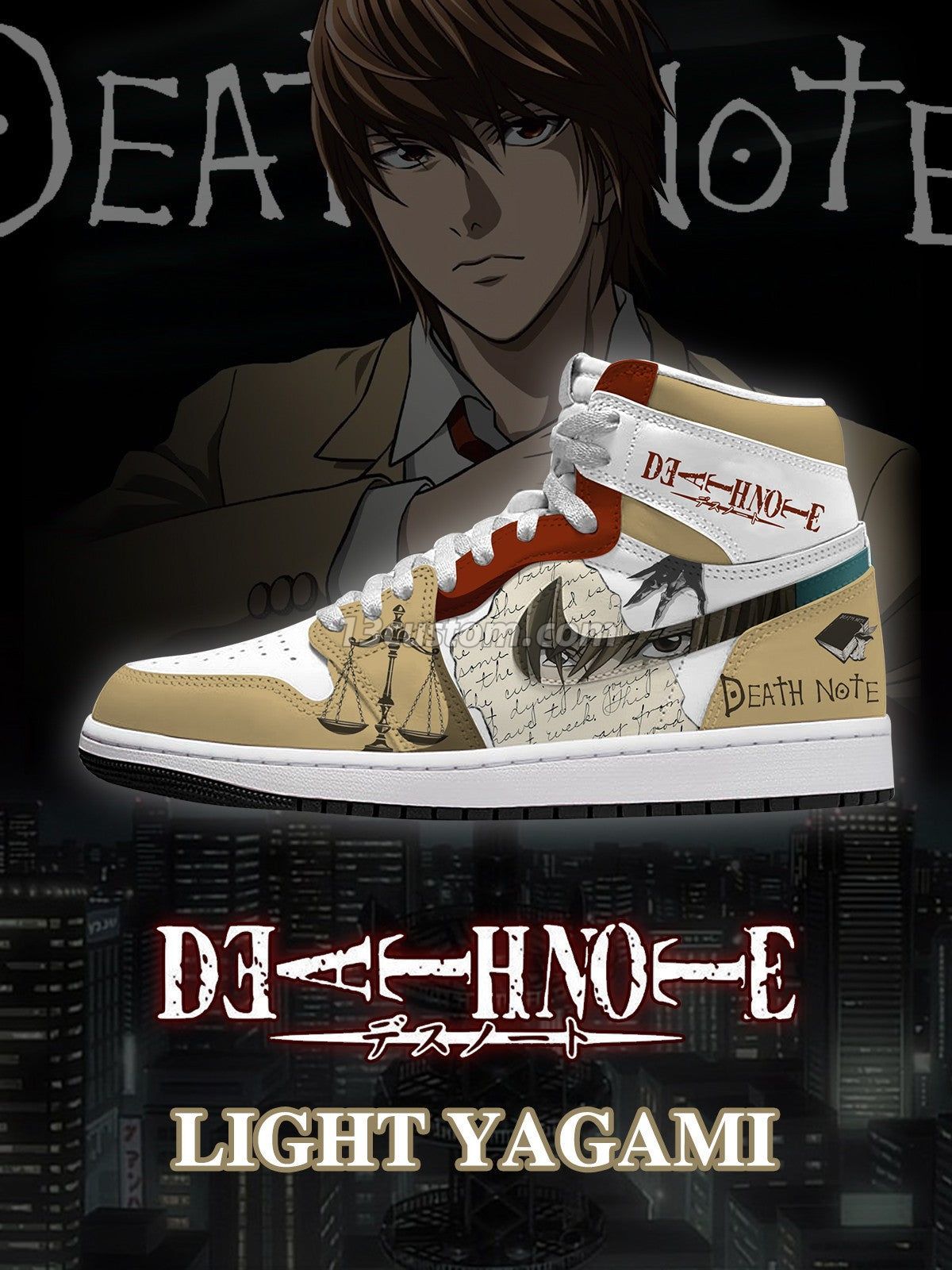 AJ1 H 死亡筆記本-夜神月 V2 客製化運動鞋