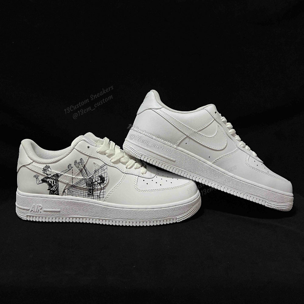 0663-Volleyball Boys Black and White Illustration