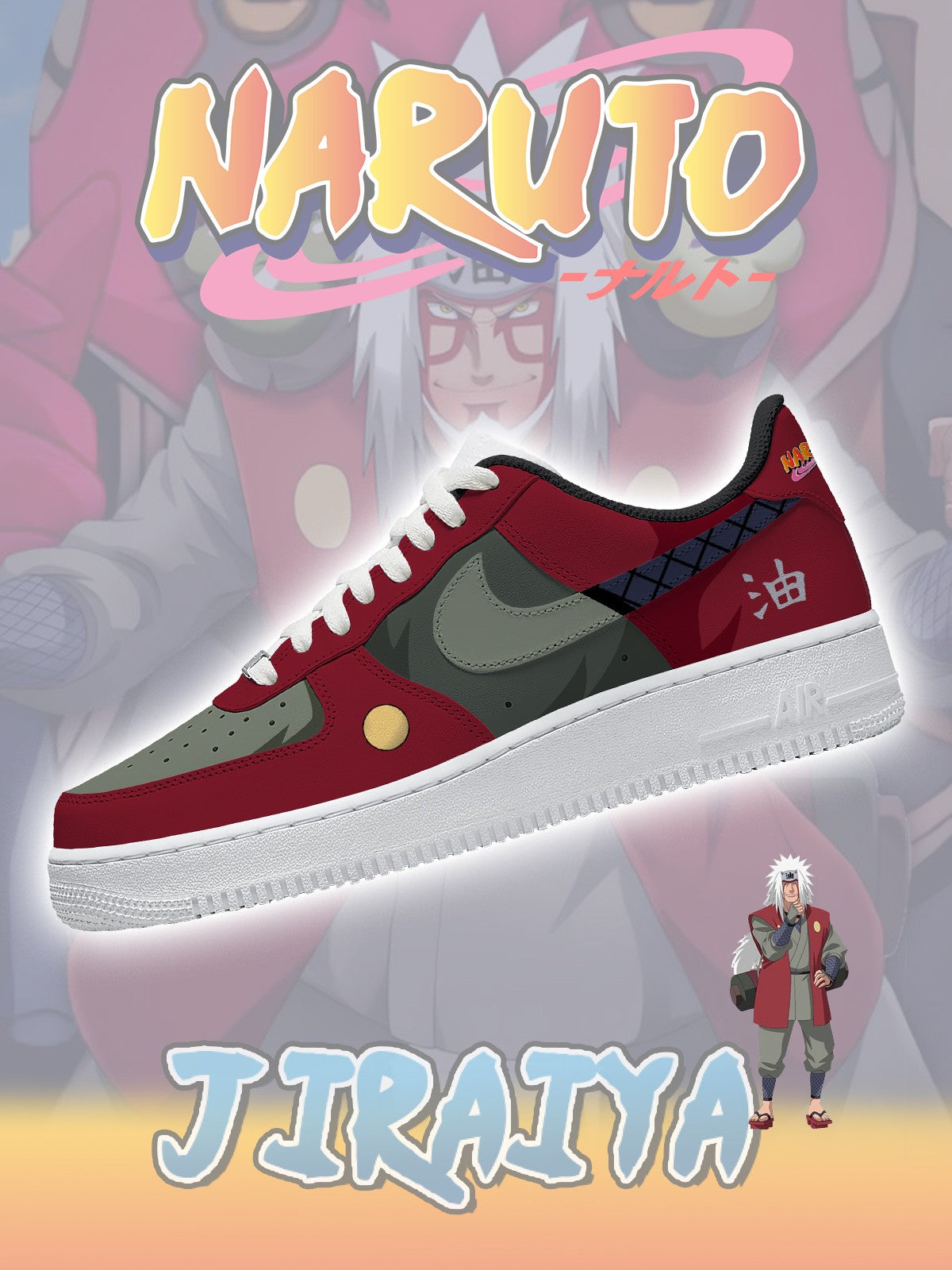 Sannin Jiraiya V.2 Custom Sneakers - 13custom