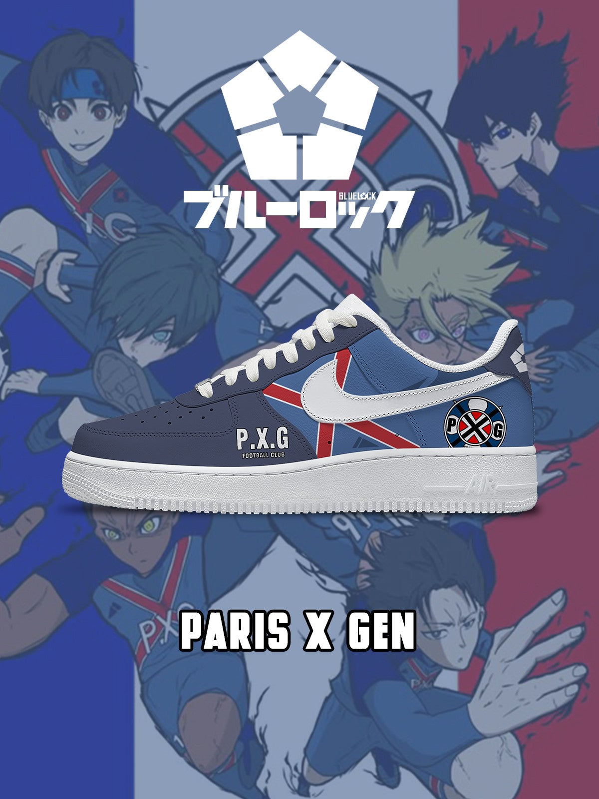 Paris X Gen V.1 Custom Sneakers - 13custom
