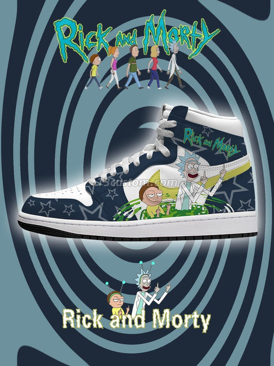 R and M V.2 Custom High-Top Sneakers