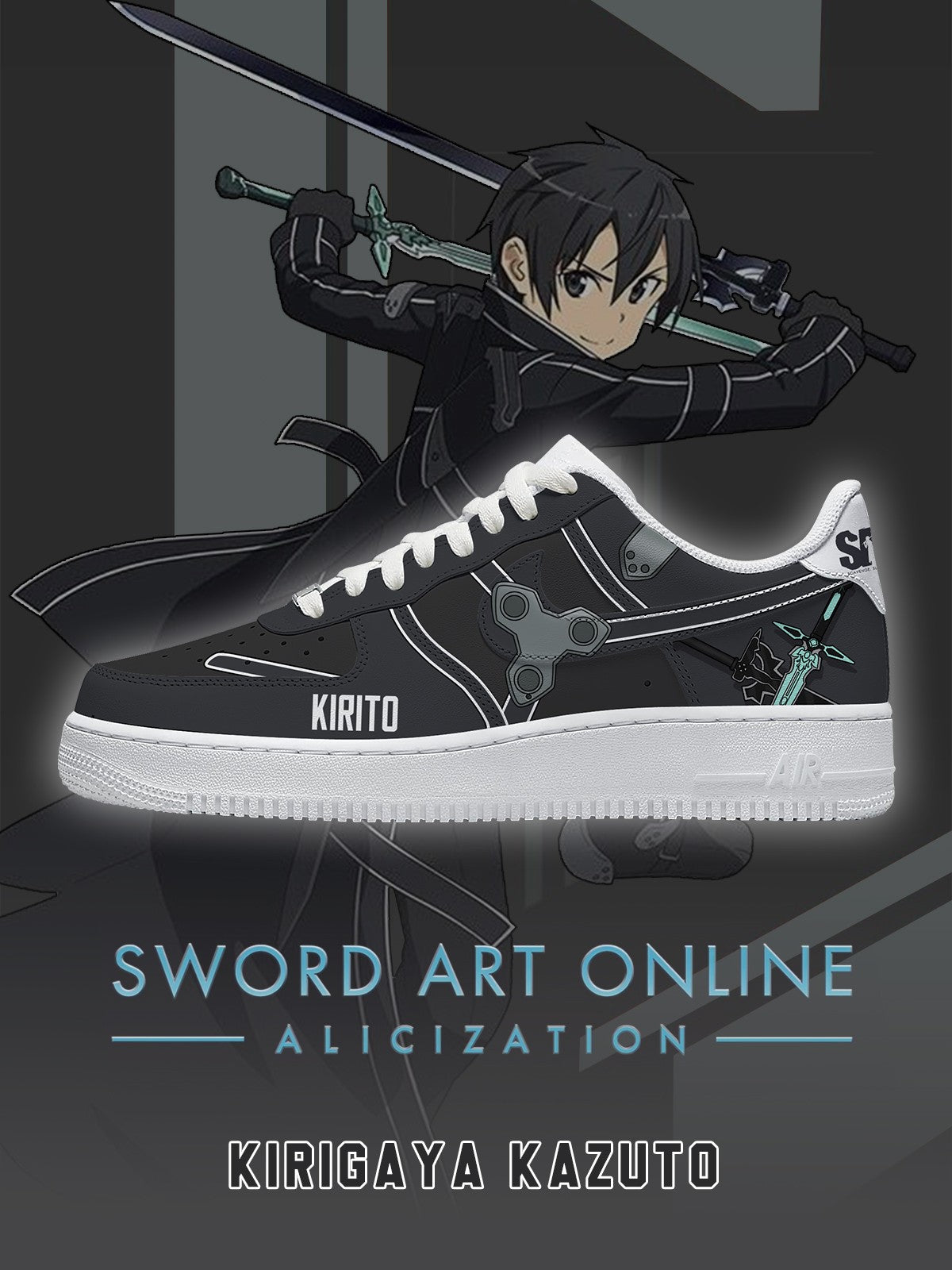 Kirigaya Kazuto V.1 Custom Sneakers - 13custom