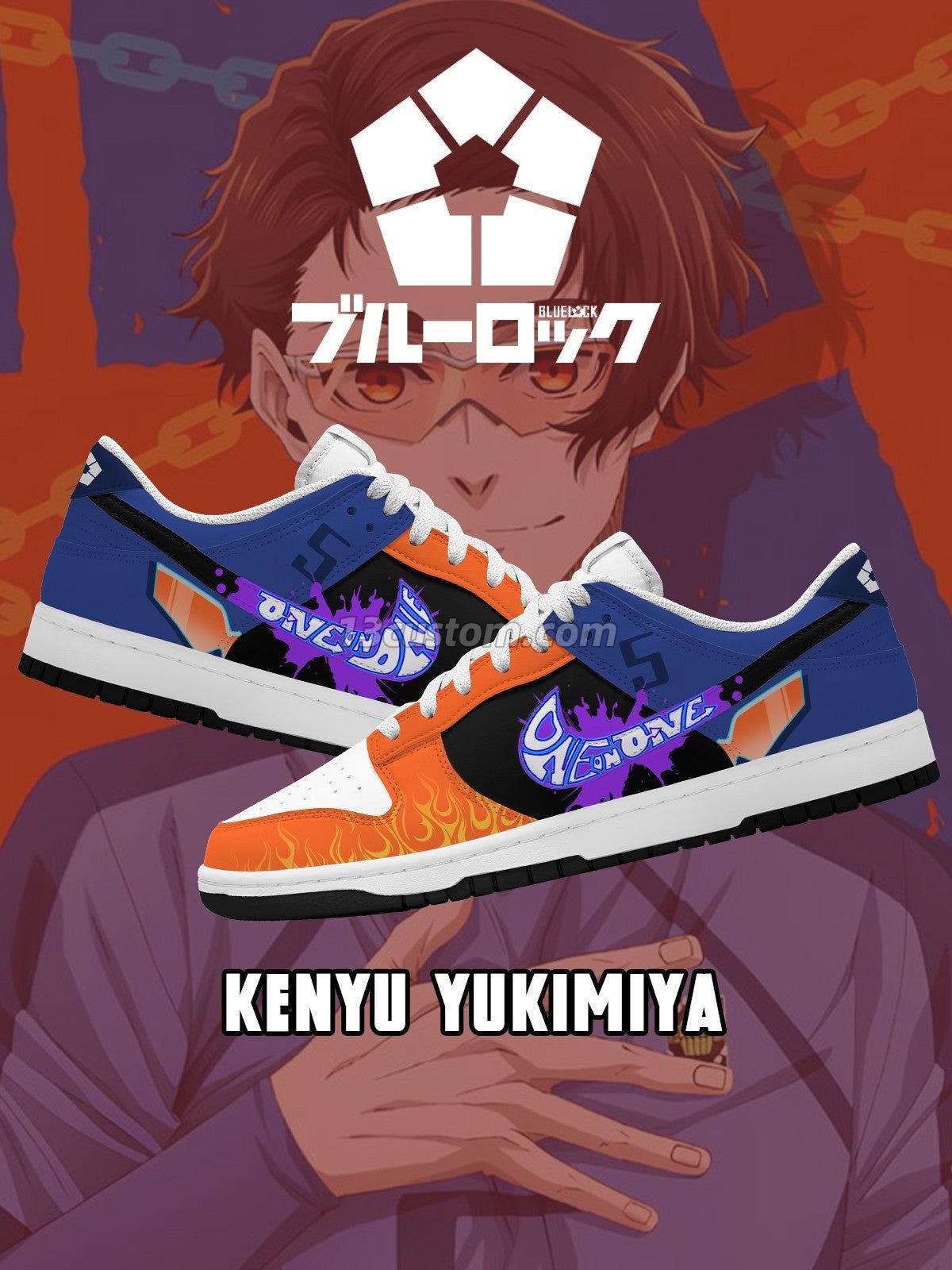 Kenyu Yukimiya V.6 Custom Court-Low Sneakers