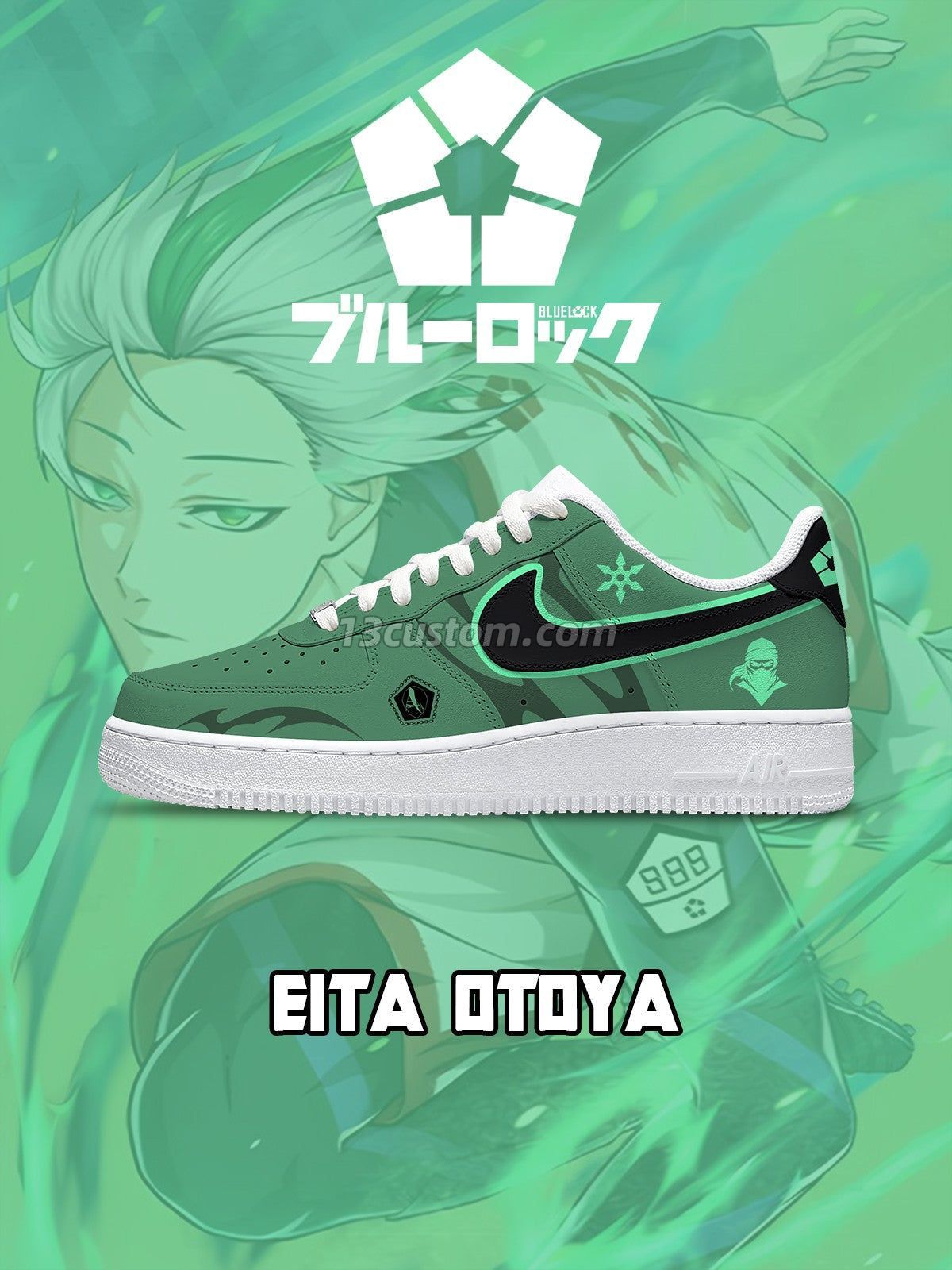 AF1 藍色監獄-乙夜影汰 V1 客製化運動鞋 主圖