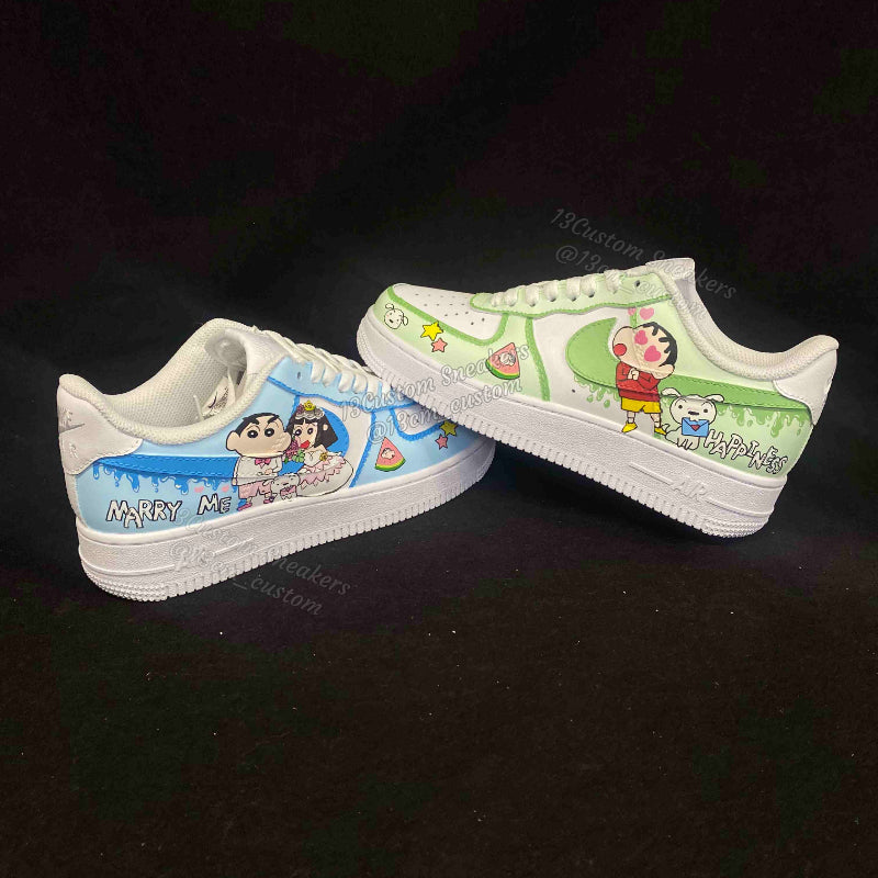0515-Crayon Shin-chan Wedding Couple Shoes
