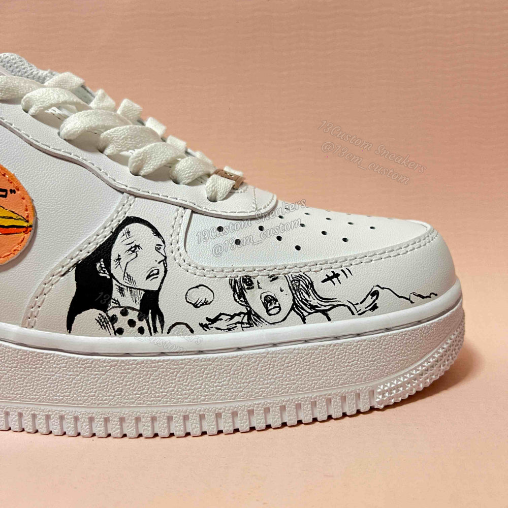 0619-Logo de Luffy + cómic en blanco y negro