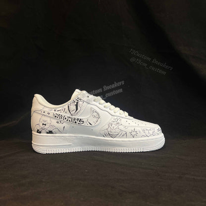 0640-Dragon Ball pintura + manga en blanco y negro en cuatro lados