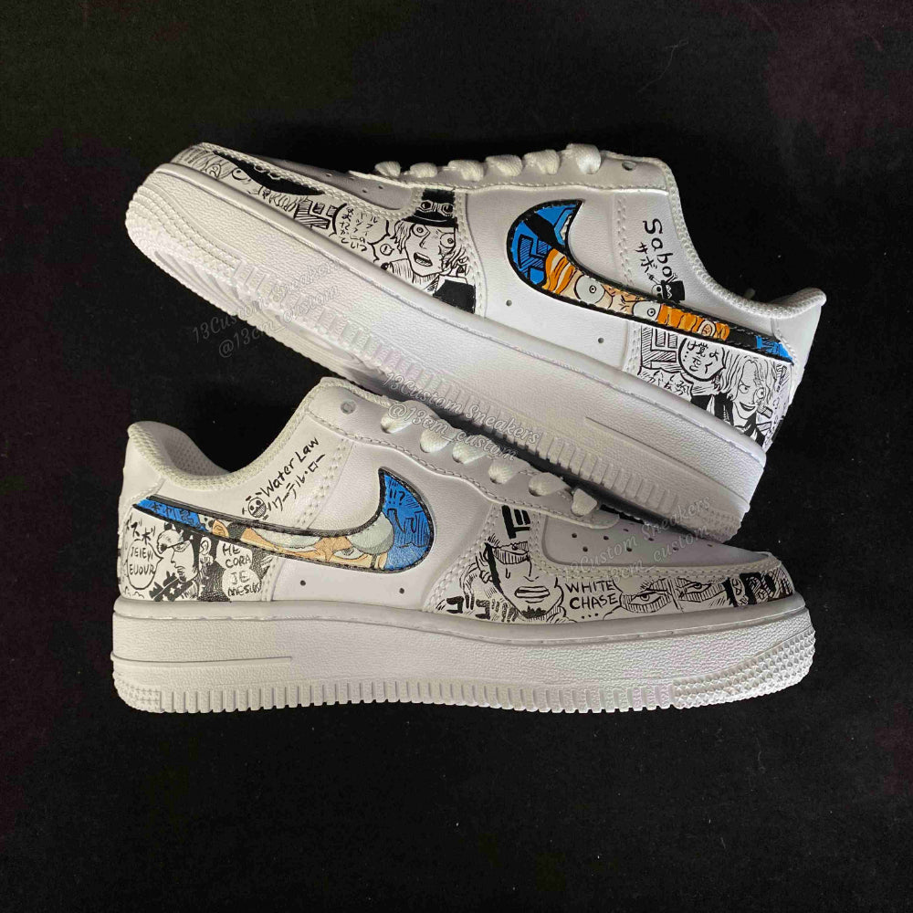 0601-One Piece Luffy doble imagen cuatro lados