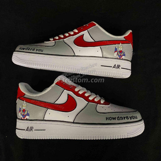 0559-Ultraman Gray and Red Children's Shoes Model