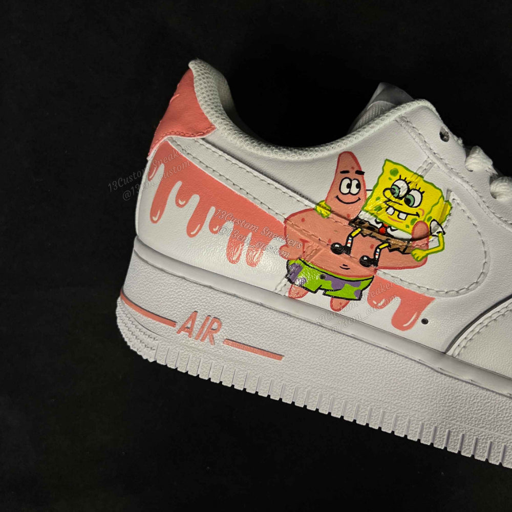 0670-Schwammkopf und Patrick flüssiges Logo