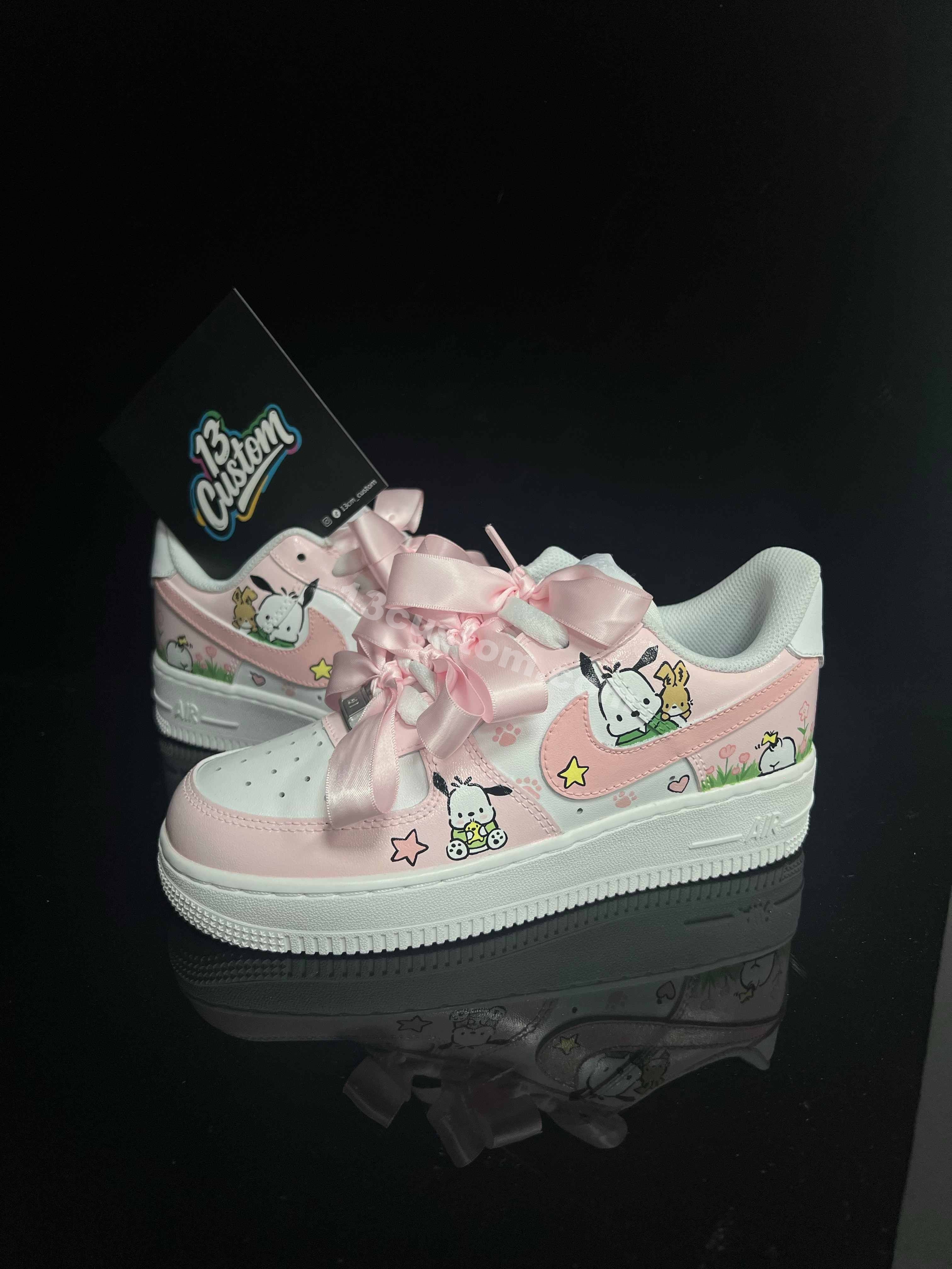 AF1 粉紅色帕恰狗蝴蝶結
