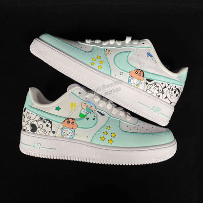 0538-Pijama blanco y negro verde claro Xiao Xin