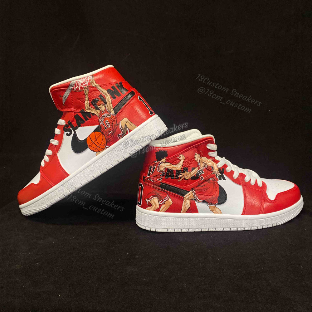 0592-Estilo de patrón rojo y negro de Slam Dunk