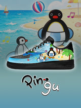 AF1 Black pingu summer beach Custom Sneakers
