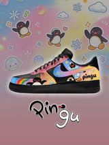 AF1 Black pingu rainbow candy Custom Sneakers