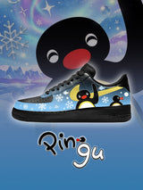 AF1 Black pingu ice snow Custom Sneakers