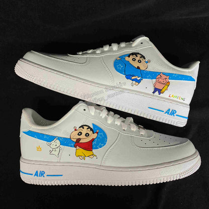 0518-Blaue minimalistische Crayon Shin-chan