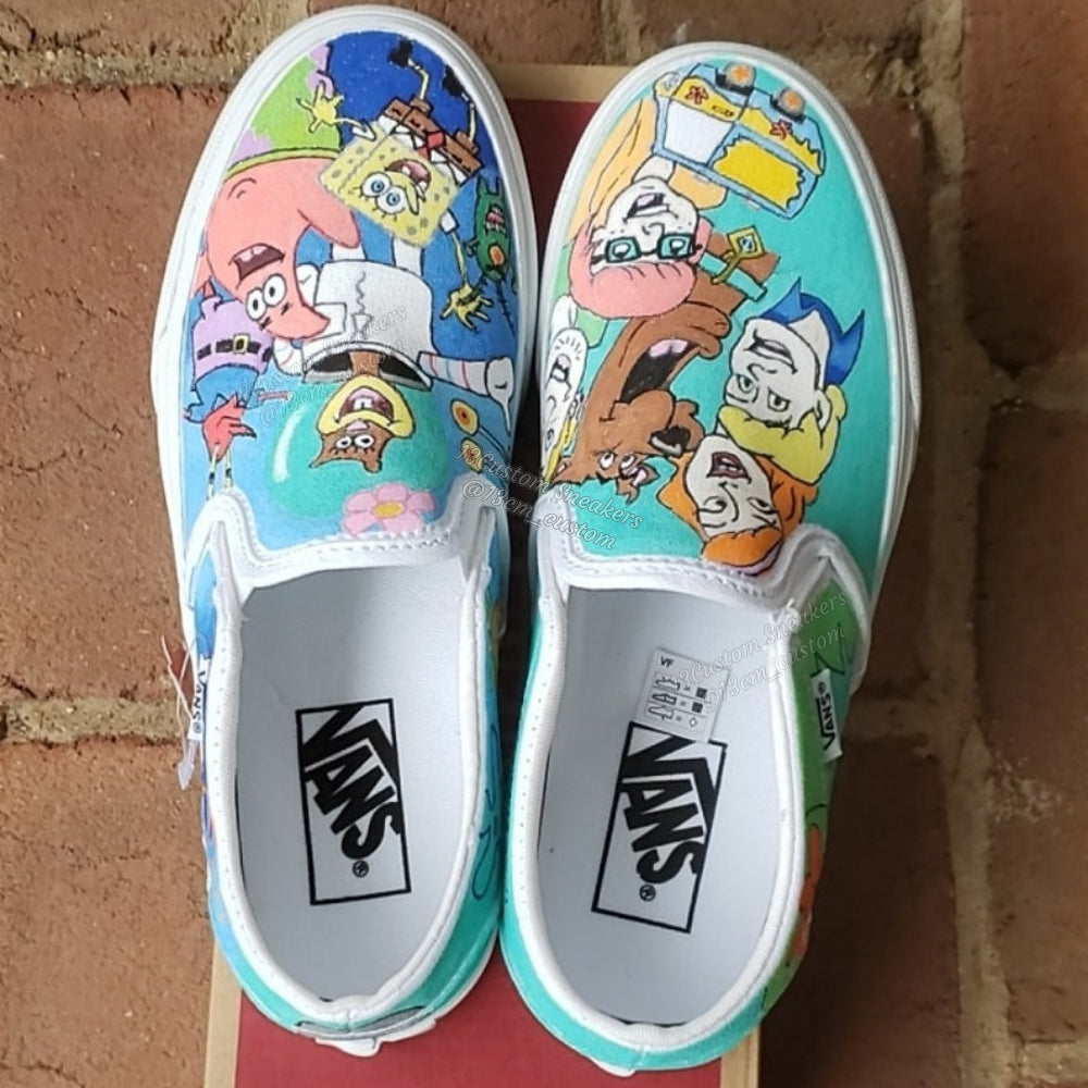 0685-Patrón completo de miembros de Bob Esponja