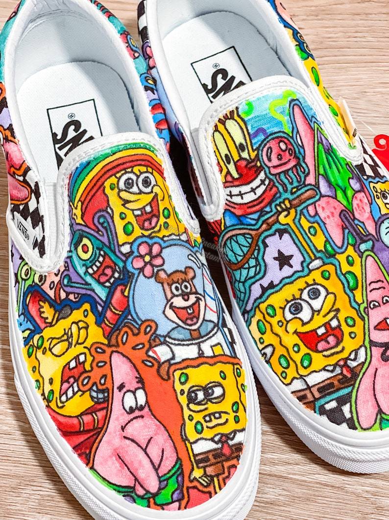 0686-Patrón completo de garabatos de Bob Esponja