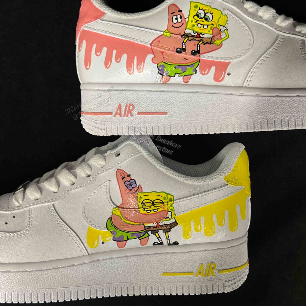 0670-Schwammkopf und Patrick flüssiges Logo