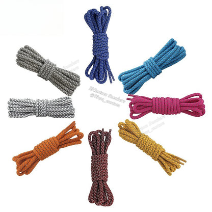 Cordones redondos reflectantes de 18 colores