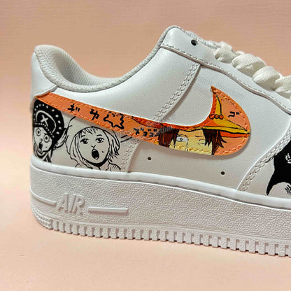 0619-Logo de Luffy + cómic en blanco y negro