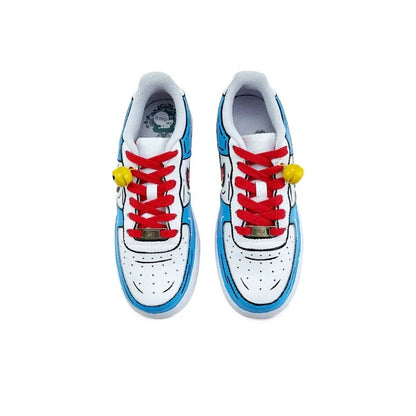 0446-Doraemon garabato azul y blanco