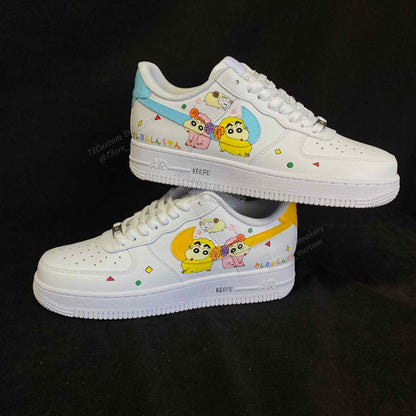 0546 - Crayon Shin-chan and Little Aoi Blue and Yellow Model