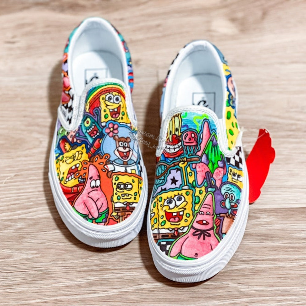 0686-Patrón completo de garabatos de Bob Esponja