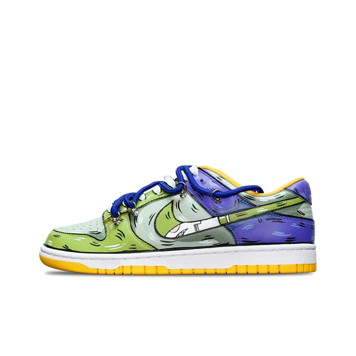 0456-Color Block Blue Green