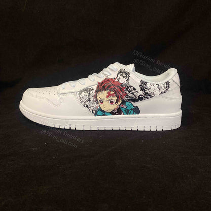 0596-Demon Slayer colored characters black and white manga