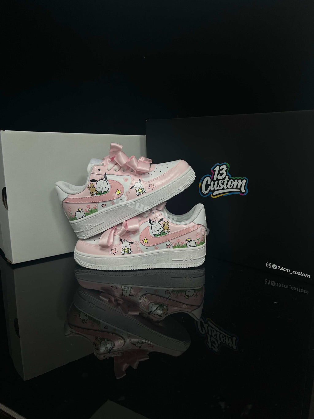 AF1 粉紅色帕恰狗蝴蝶結