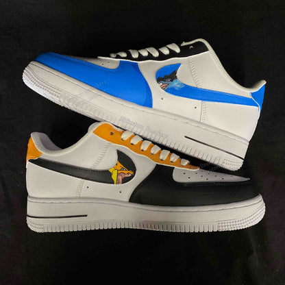 0563-Zapatos de pareja Charizard azul y naranja