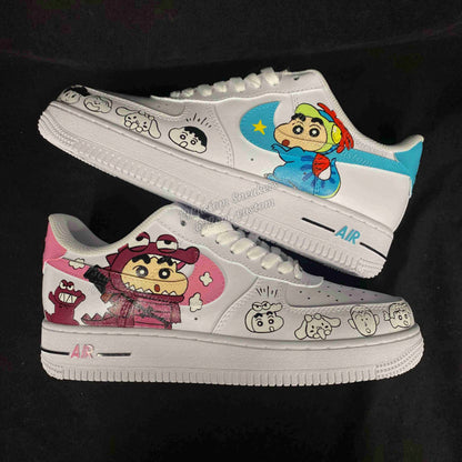 0512-Zapatos de pareja azul y rosa de Dinosaurio Xiao Xin