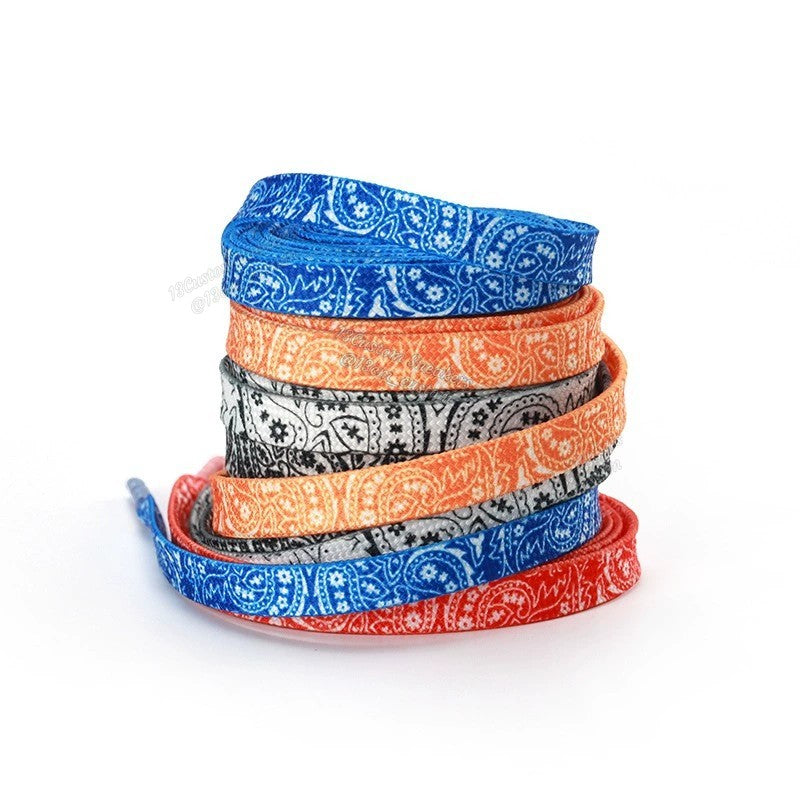 Cordones de zapatos Cashew Flower disponibles en 5 colores y longitudes