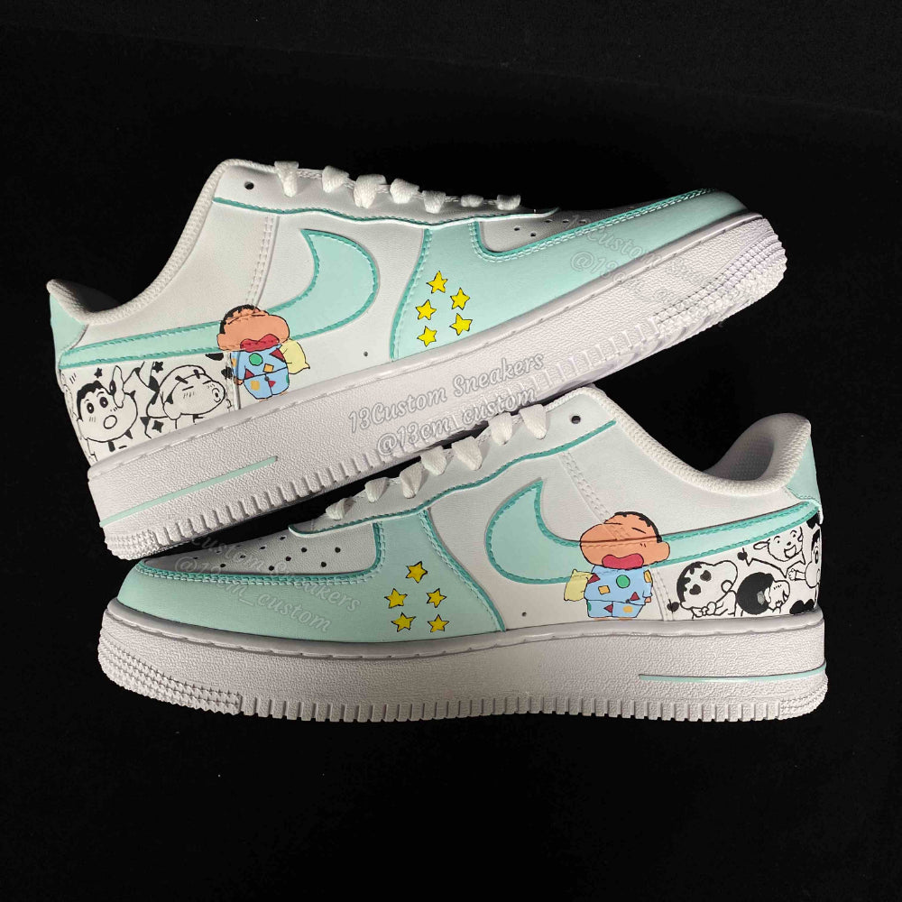 0538-Pijama blanco y negro verde claro Xiao Xin